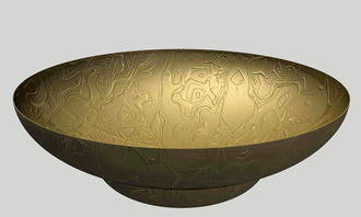 菜,碗,金屬,黃金,蝕刻
