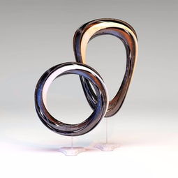 現代簡約金屬擺件