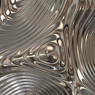 扭曲動感銀色鋁圖片